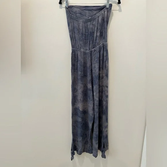 Free People Blue Strapless Jumpsuit - Picture 8 of 12